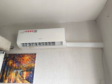 Установка сплит системы 7-9 kBTU (одноэтапный монтаж)