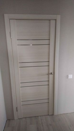 Установка межкомнатной одностворчатой двери Установка добора до 20 см