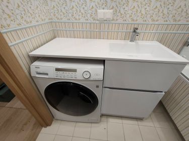 Установка смесителя (на готовые коммуникации)