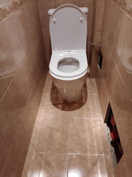 Установка напольного унитаза