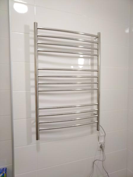 Монтаж электрического полотенцесушителя