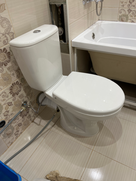 Установка напольного унитаза