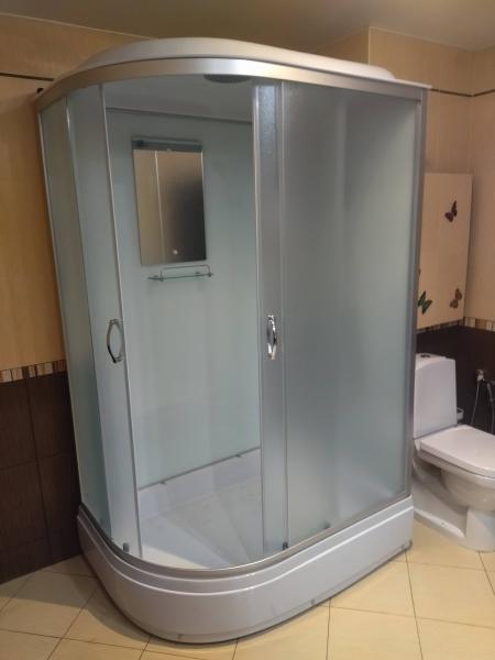 Установка душевой кабины без гидромассажа