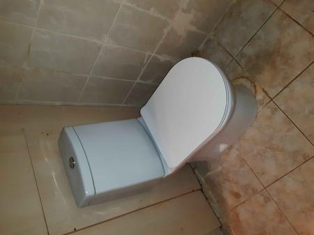 Установлено сантехническое оборудование: выполнено подключение к водопроводу, герметизация швов, закрепление на полу, проверка функциональности, устранение протечек, монтаж завершён.