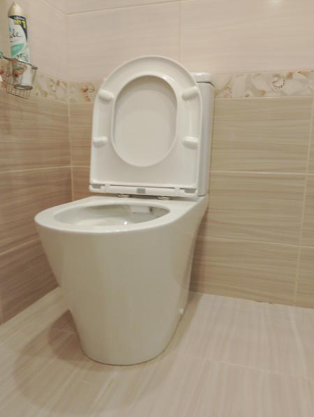 Установка напольного унитаза