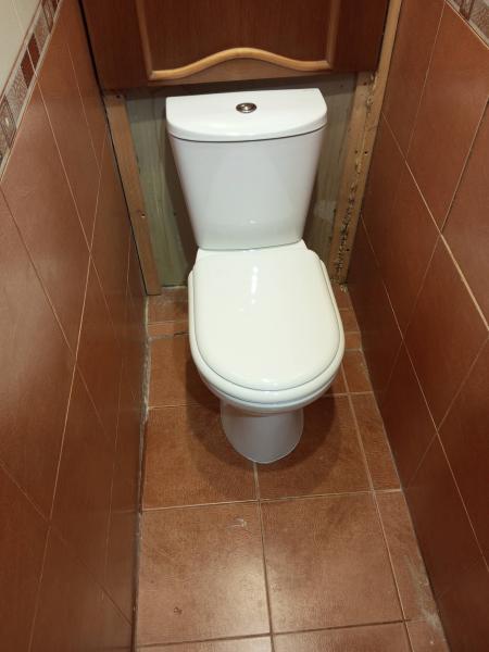 Установка напольного унитаза
