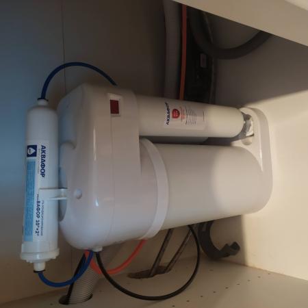 Замена картриджа в системе фильтрации