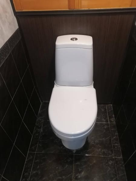 Установлено новое сантехническое оборудование, выполнено подключение к водопроводу, герметизация соединений, проверка на утечки, завершение монтажных работ, уборка рабочего места.