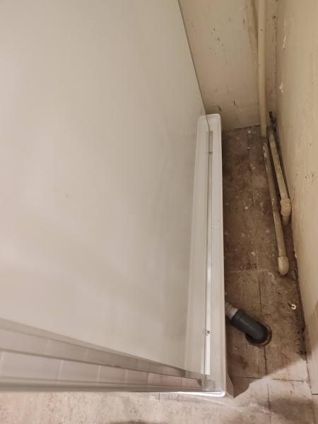 Установка душевой кабины шириной до 90 см