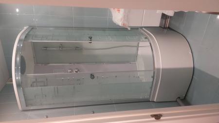 Установка душевой кабины шириной до 90 см