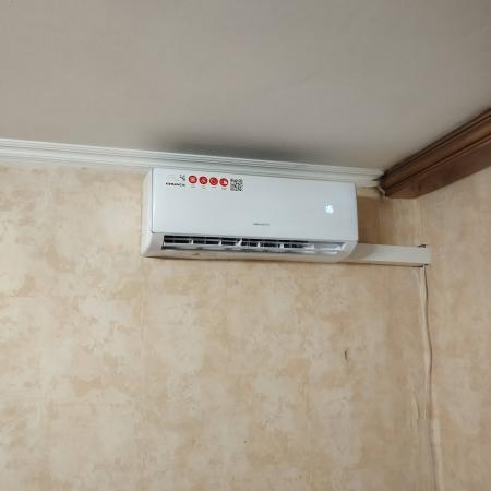 Установка сплит системы 7-9 kBTU (одноэтапный монтаж)