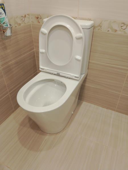 Установка напольного унитаза