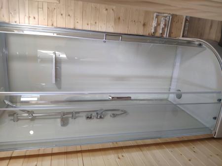 Установка душевой кабины шириной до 100 см