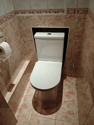 Установка напольного унитаза