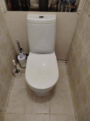 Установка напольного унитаза