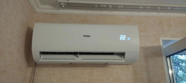 Установка сплит системы 7-9 kBTU (одноэтапный монтаж)
