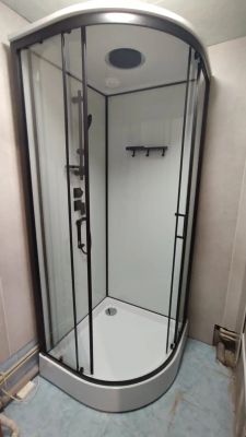 Установка душевой кабины шириной до 90 см