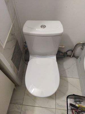 Установлен новый сливной механизм, заменены прокладки, устранены протечки, закреплено основание, проверена герметичность, очищены поверхности, обновлены соединения, проверена функциональность.