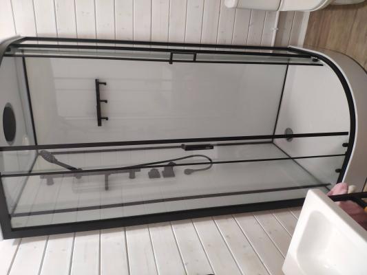 Установка душевой кабины шириной до 90 см