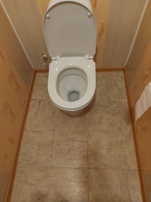 Установка напольного унитаза