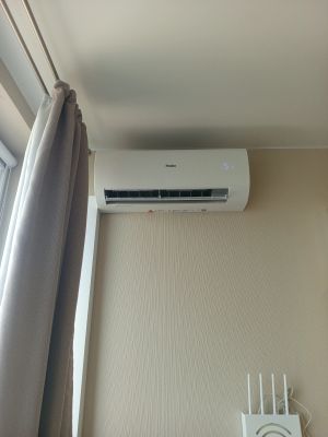 Установка сплит системы 7-9 kBTU (одноэтапный монтаж)