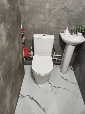 Установка напольного унитаза