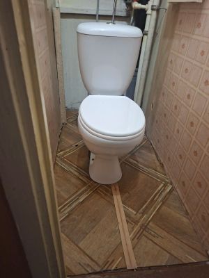 Установка напольного унитаза