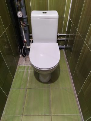 Установка напольного унитаза