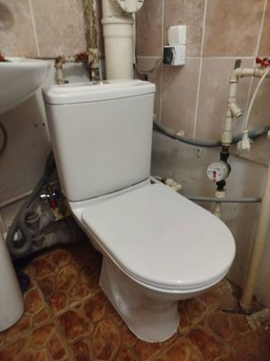 Установка напольного унитаза