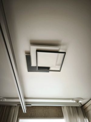 Установка люстры в сборке