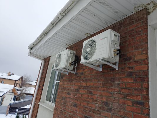Установка сплит системы 7-9 kBTU (одноэтапный монтаж)
