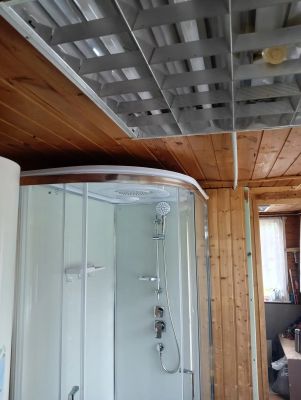 Установка душевой кабины шириной до 120 см