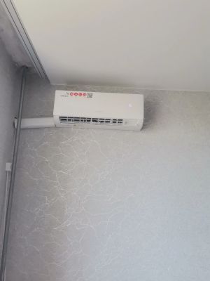 Установка сплит системы 7-9 kBTU (одноэтапный монтаж)