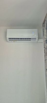 Установка сплит системы 7-9 kBTU (одноэтапный монтаж)
