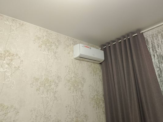 Установка сплит системы 7-9 kBTU (одноэтапный монтаж)