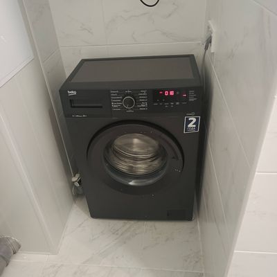 Установка отдельностоящей стиральной машины с подключением