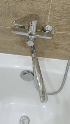 Установка смесителя (на готовые коммуникации)