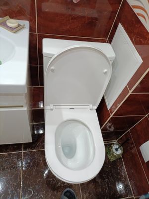 Установка напольного унитаза