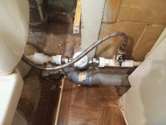 Разводка труб ХВС