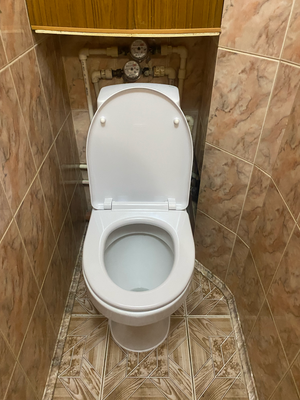 Установка напольного унитаза