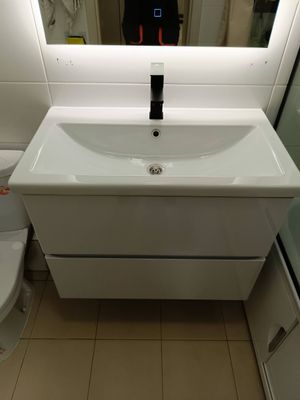 Установка смесителя (на готовые коммуникации)