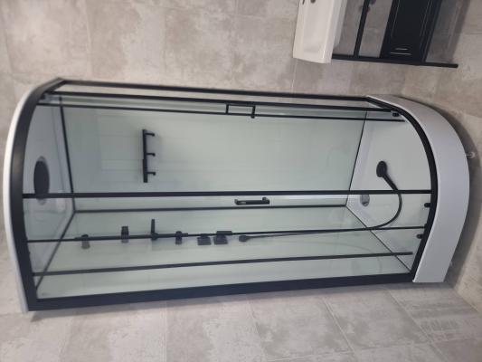 Установка душевой кабины шириной до 90 см