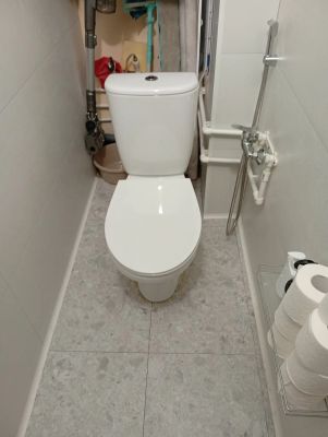 Установка напольного унитаза