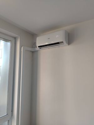 Установка сплит системы 7-9 kBTU (одноэтапный монтаж)