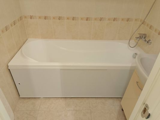 Установка смесителя (на готовые коммуникации)