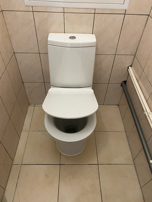 Установка напольного унитаза