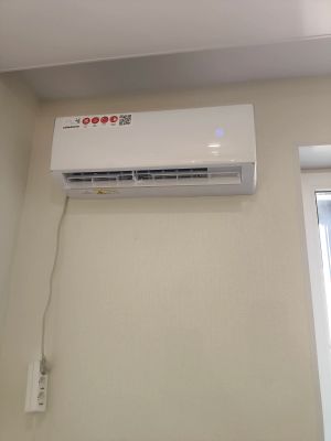 Установка сплит системы 7-9 kBTU (одноэтапный монтаж)