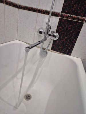 Установка смесителя (на готовые коммуникации)