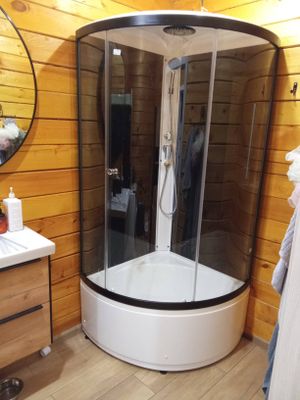 Установка душевой кабины шириной до 90 см