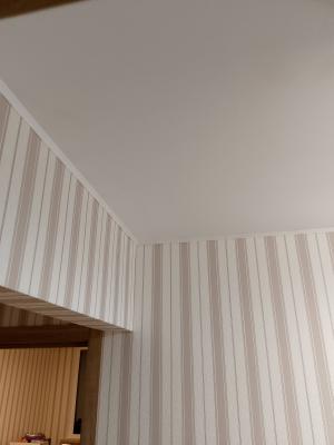 Монтаж потолочного полистрирол/пенополистирол плинтуса